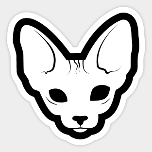 White Sphynx Sticker